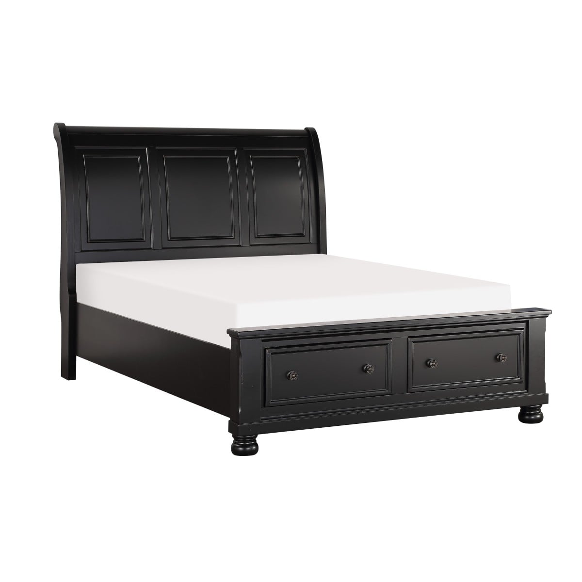 California King Sleigh Platform Bed