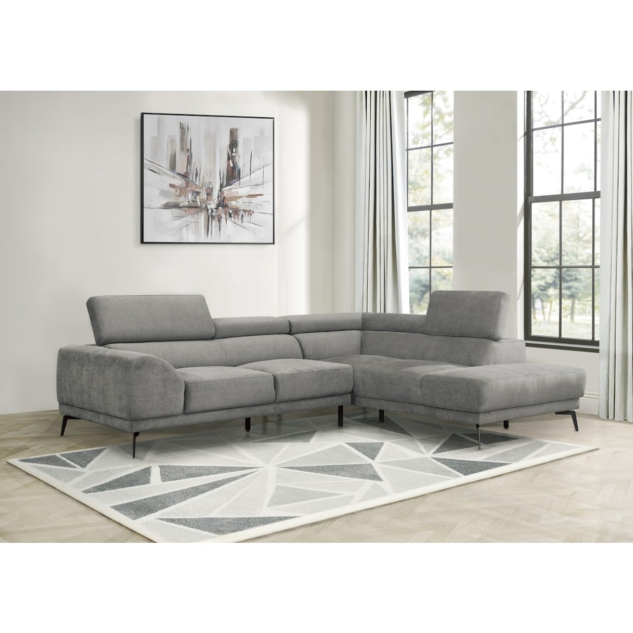 Homelegance Furniture Medora 2-Piece Sectional