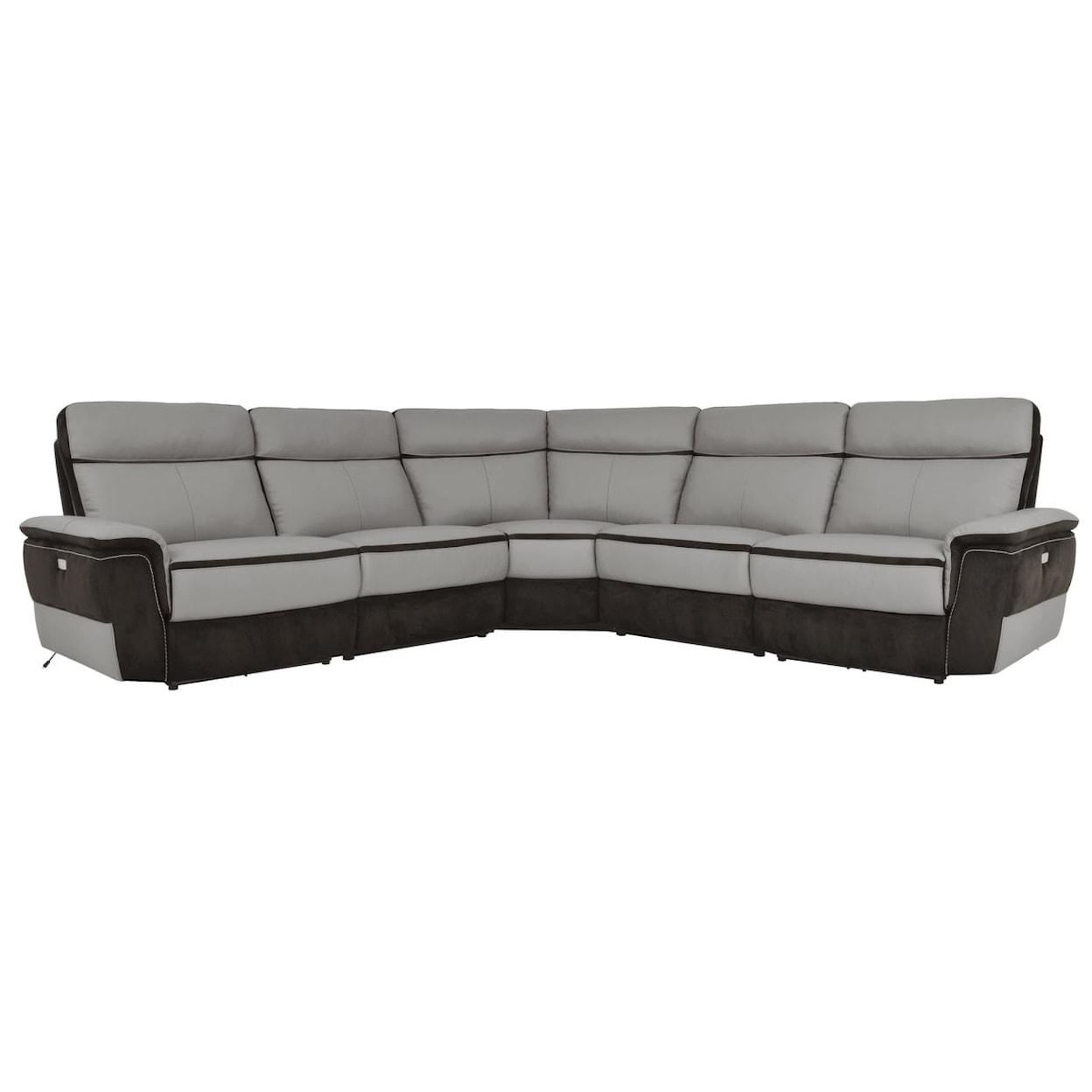 Homelegance Laertes 5-Piece Power Reclining Sectional Sofa