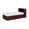 Homelegance Rowe Twin Bookcase Bed with Twin Trundle