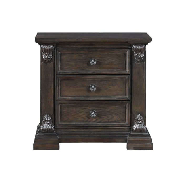 Homelegance Cornwall 3-Drawer Nightstand
