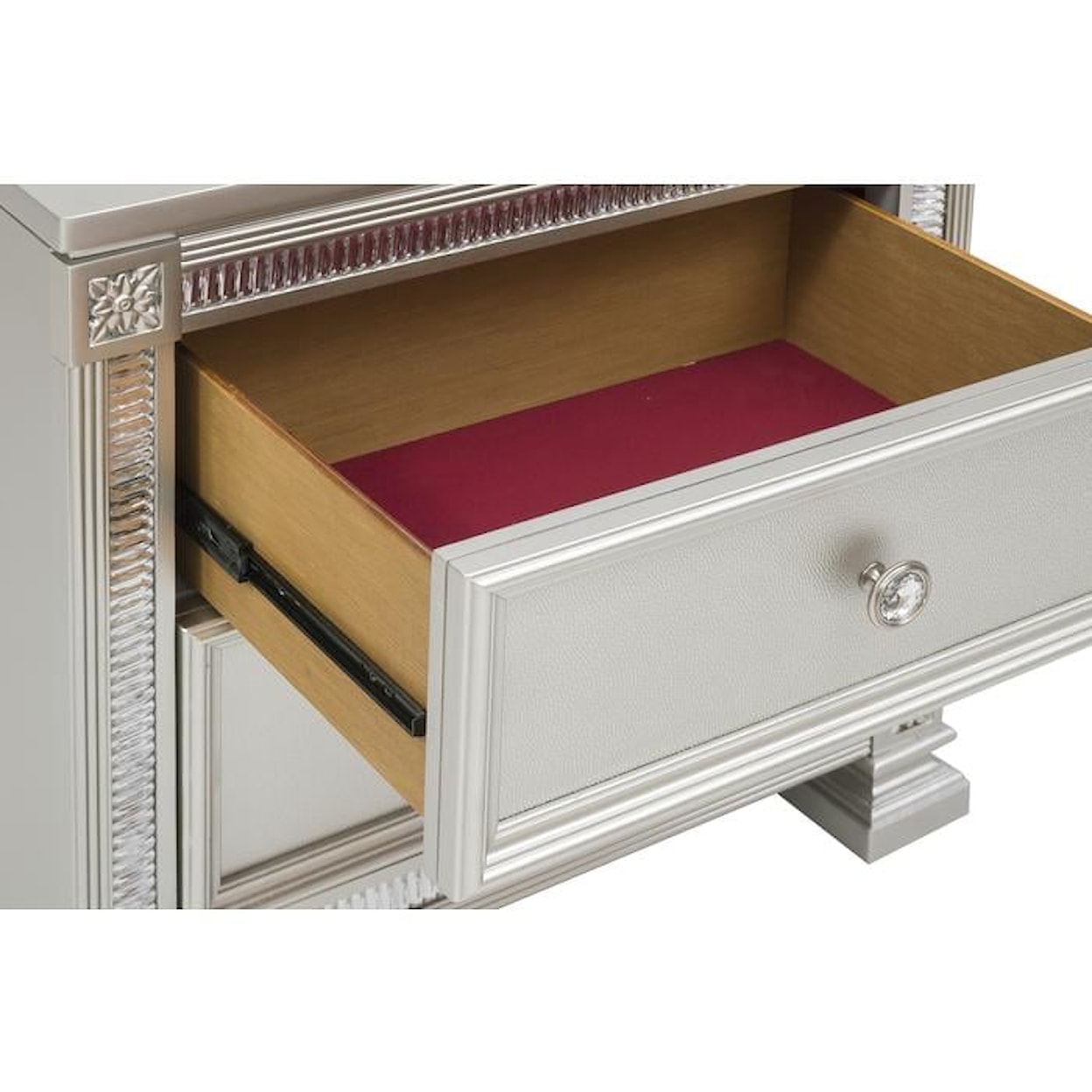 Homelegance Bevelle Glam Nightstand