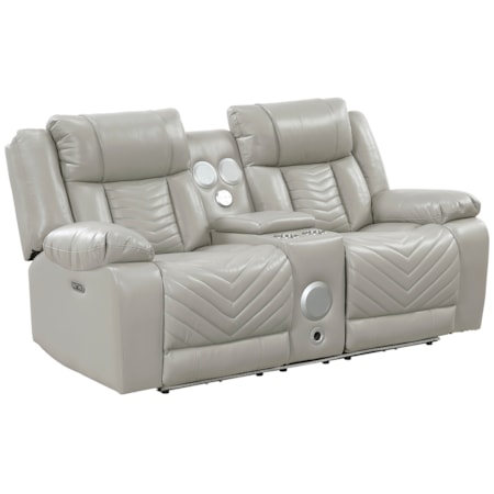Power Double Reclining Loveseat
