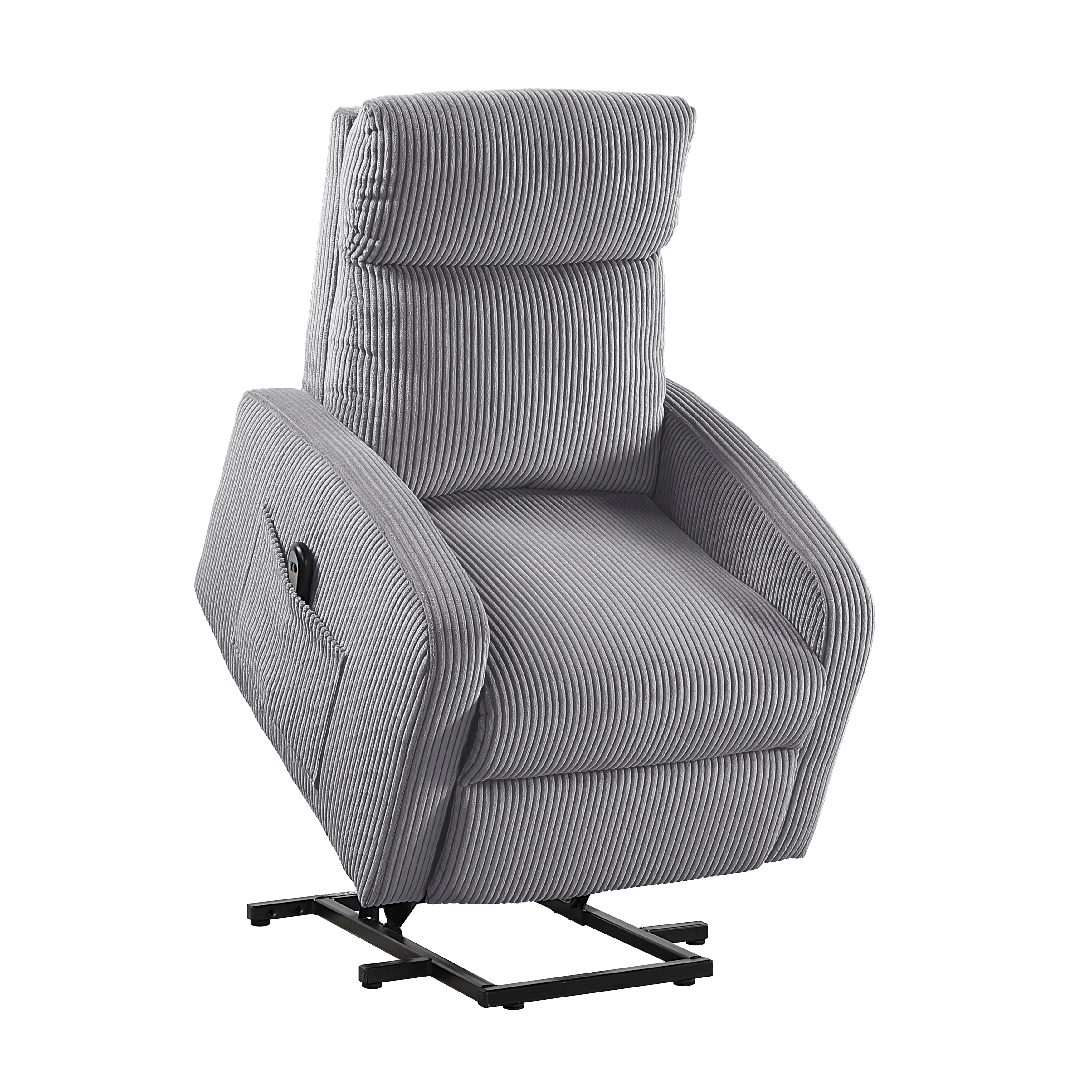 Transitional Power Lift Recliner with Side Pocket