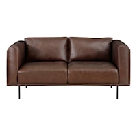 Contemporary Loveseat with Tufted Detailing