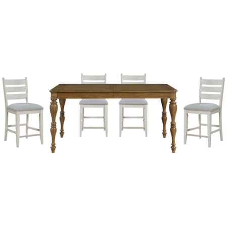 5-pc. Ext. Counter Set w/Storage Drawers