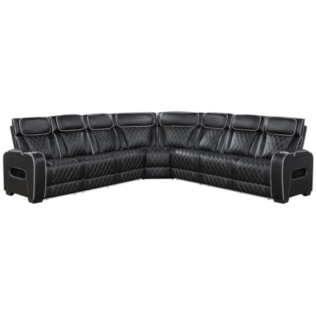 3-pc. Pwr Reclining Double-Sofa Sectional