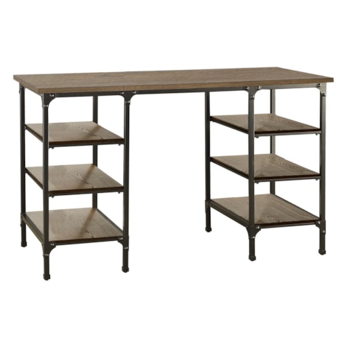Industrial Rustic Counter Height Writing Desk
