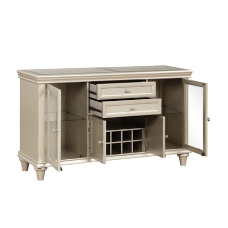 4-Door, 2-Drawer Server