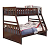 Homelegance Rowe Twin/Full Bunk Bed