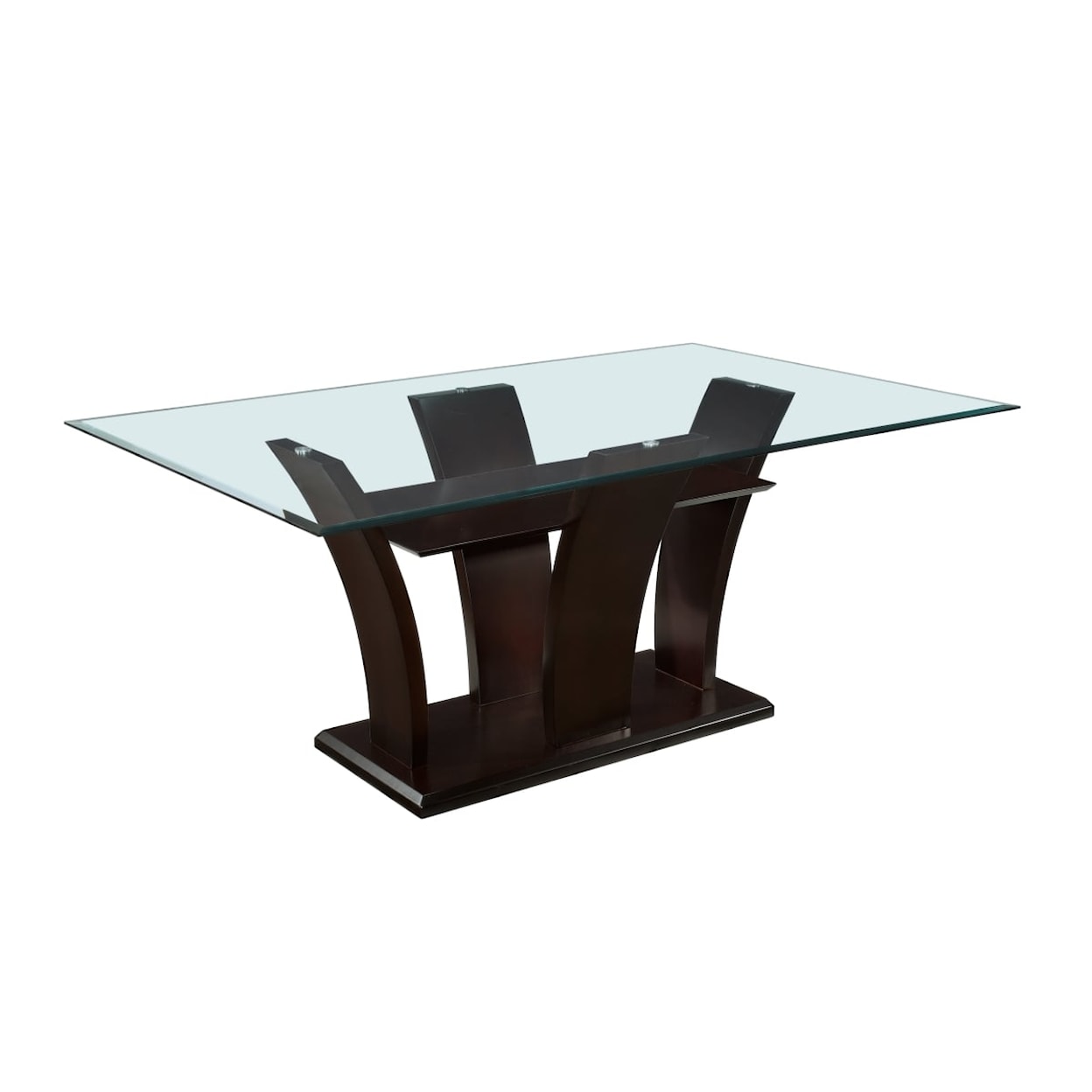 Homelegance Daisy Dining Table, Glass Top