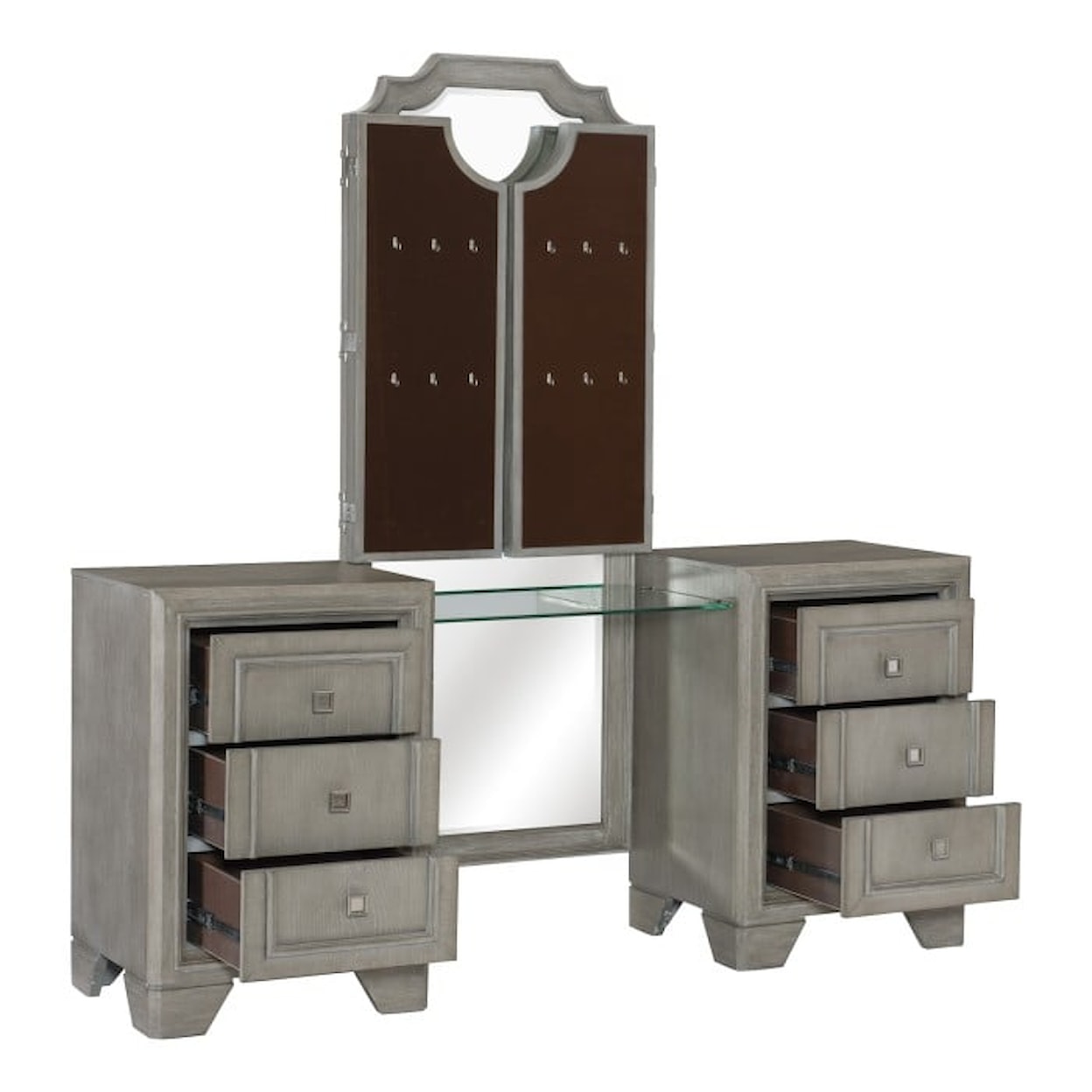 Homelegance Furniture Colchester Vanity Dresser with Mirror