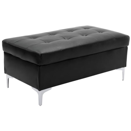 Black Accent Ottoman