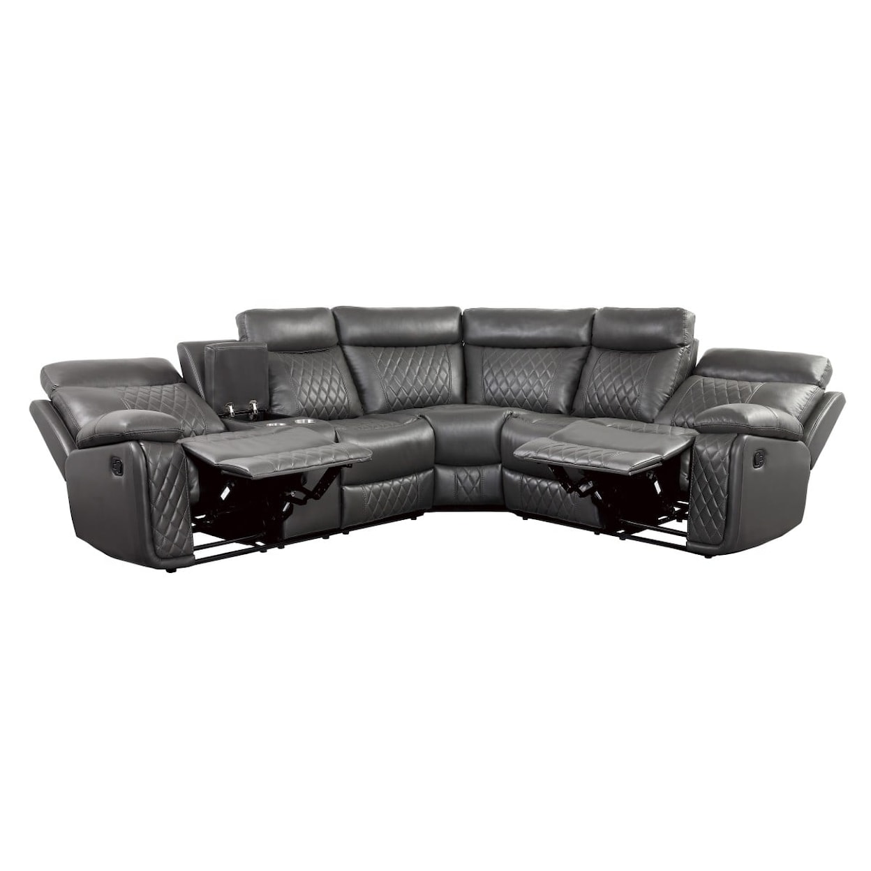 Homelegance Socorro 3-Piece Reclining Sectional Sofa