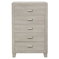 Contemporary 5-Drawer Bedroom Chest