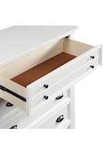 Homelegance Mackinac Transitional 5-Drawer Bedroom Chest with Brass Hardware