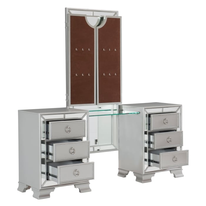 6-Drawer Vanity with Mirror