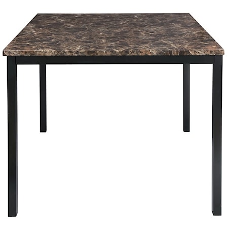 Counter Height Table with Faux Marble Top
