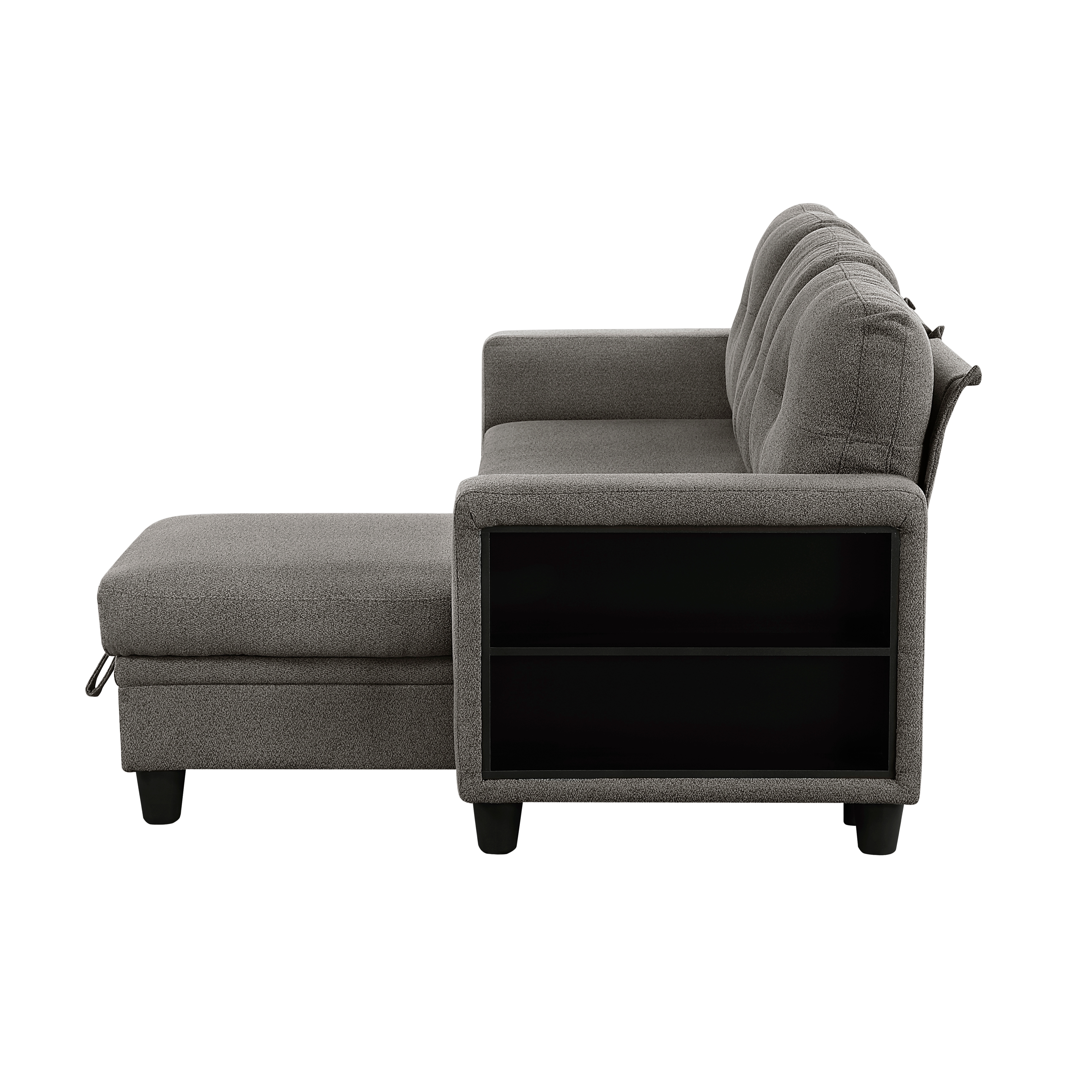 Homelegance Ansley 3-Piece Sectional Sofa with Pull-Out Bed