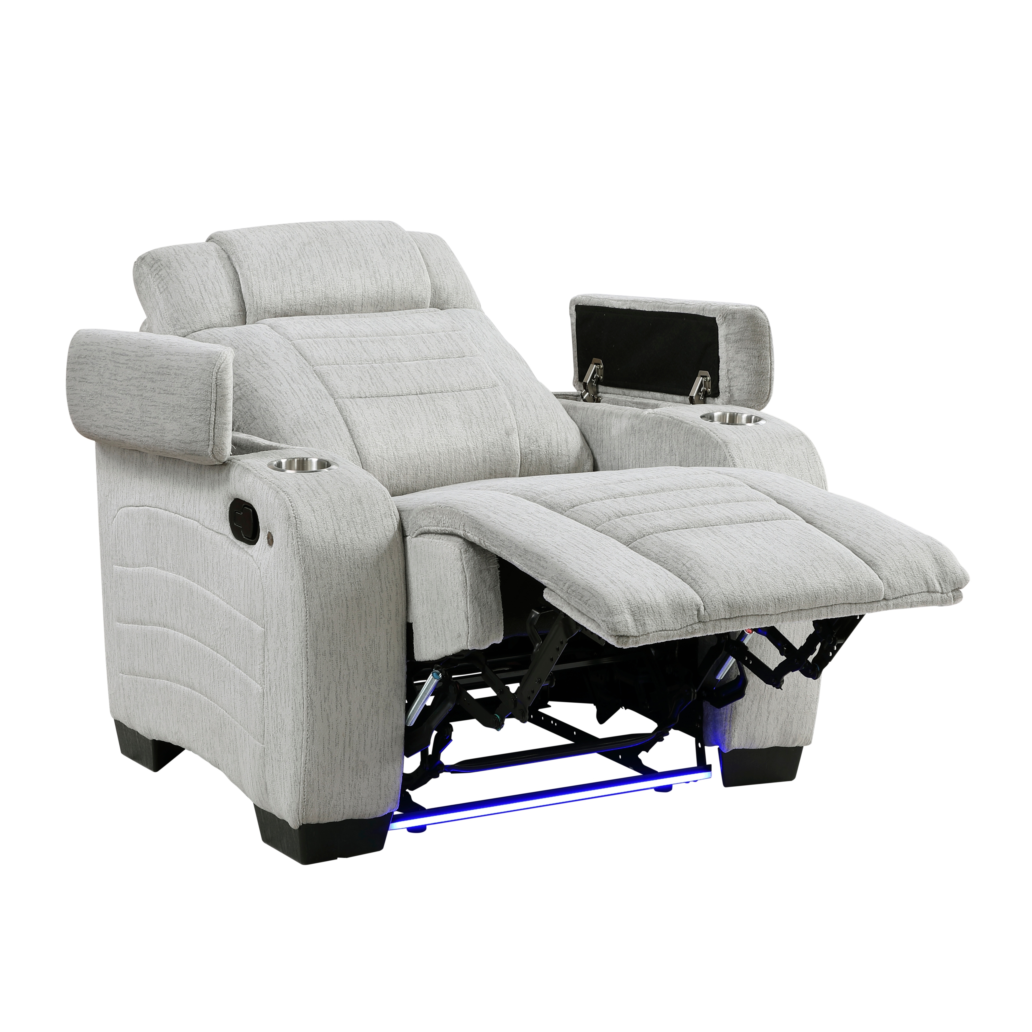 Manual Recliner with LED Lights