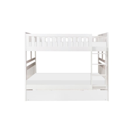 Full/Full Bunk Bed with Twin Trundle