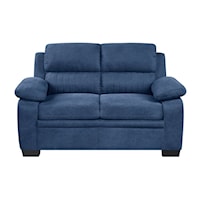 Casual Loveseat with Pillow Arms