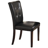 Transitional Side Chair with Button-Tufted Chair Back