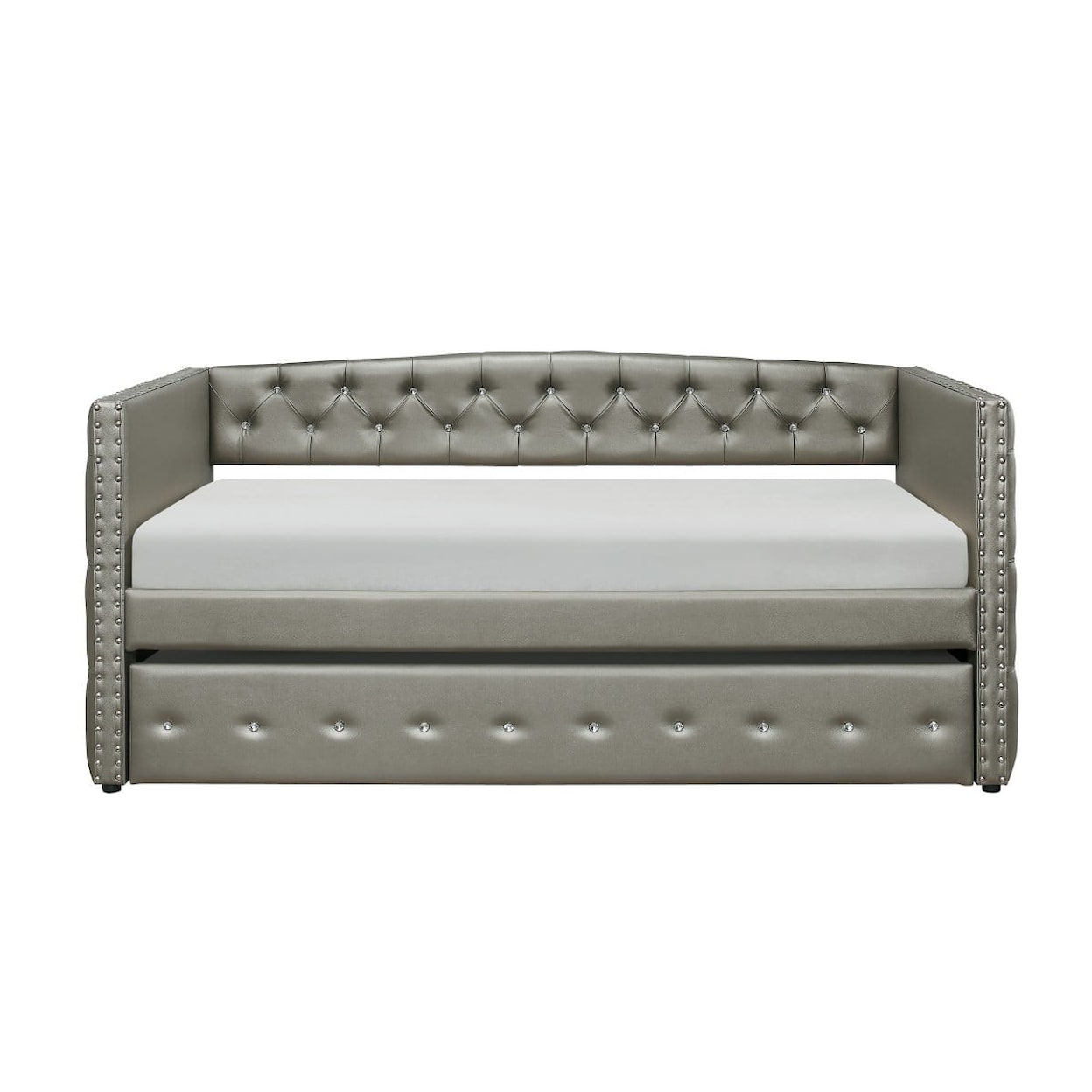 Homelegance Trill Daybed with Trundle & Button Tufting