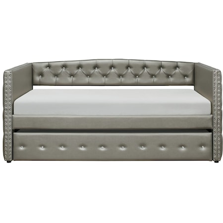 Daybed with Trundle & Button Tufting