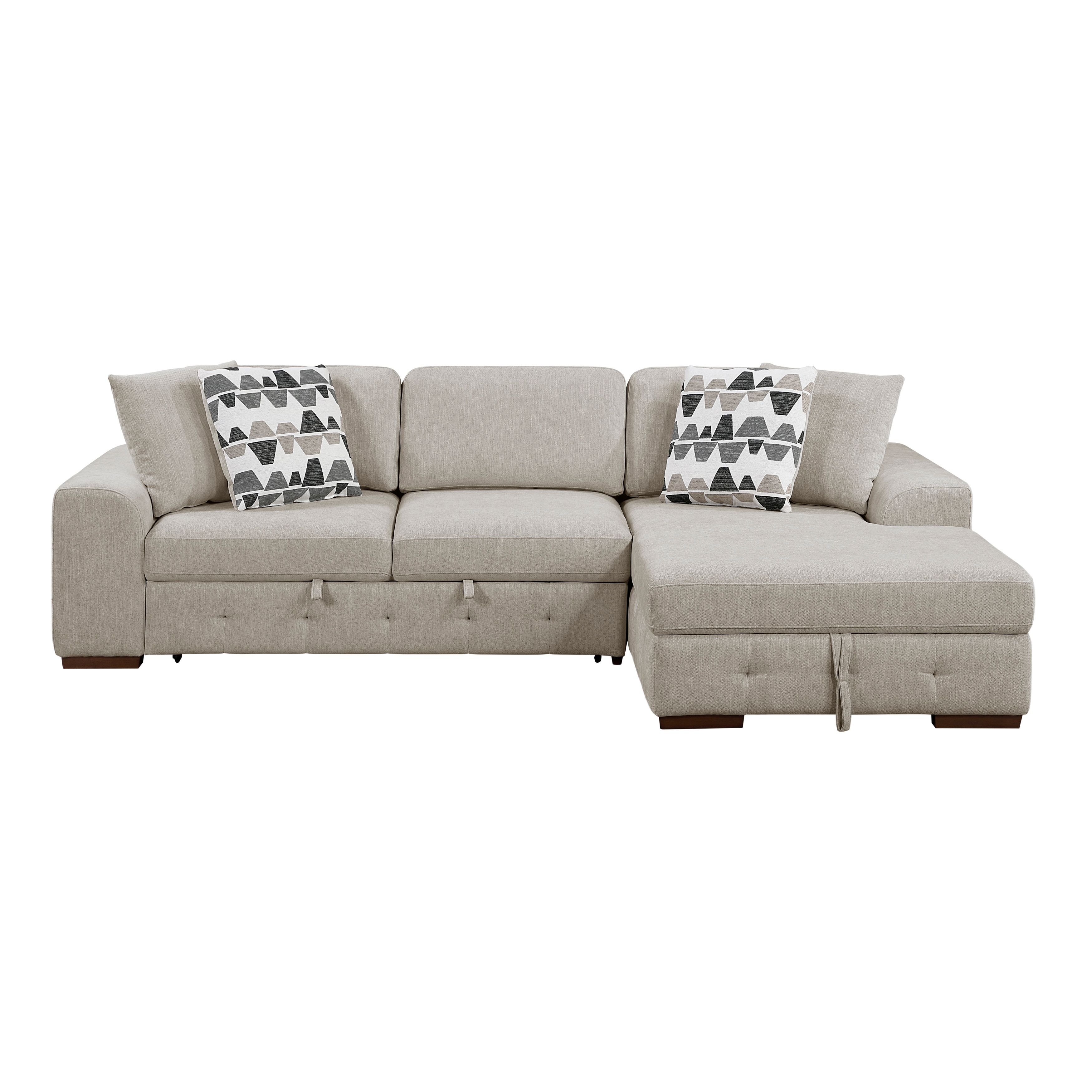 3-Piece Sectional Sofa and Ottoman