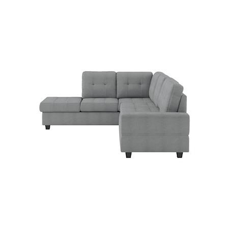 2-Piece Sectional Sofa with Ottoman