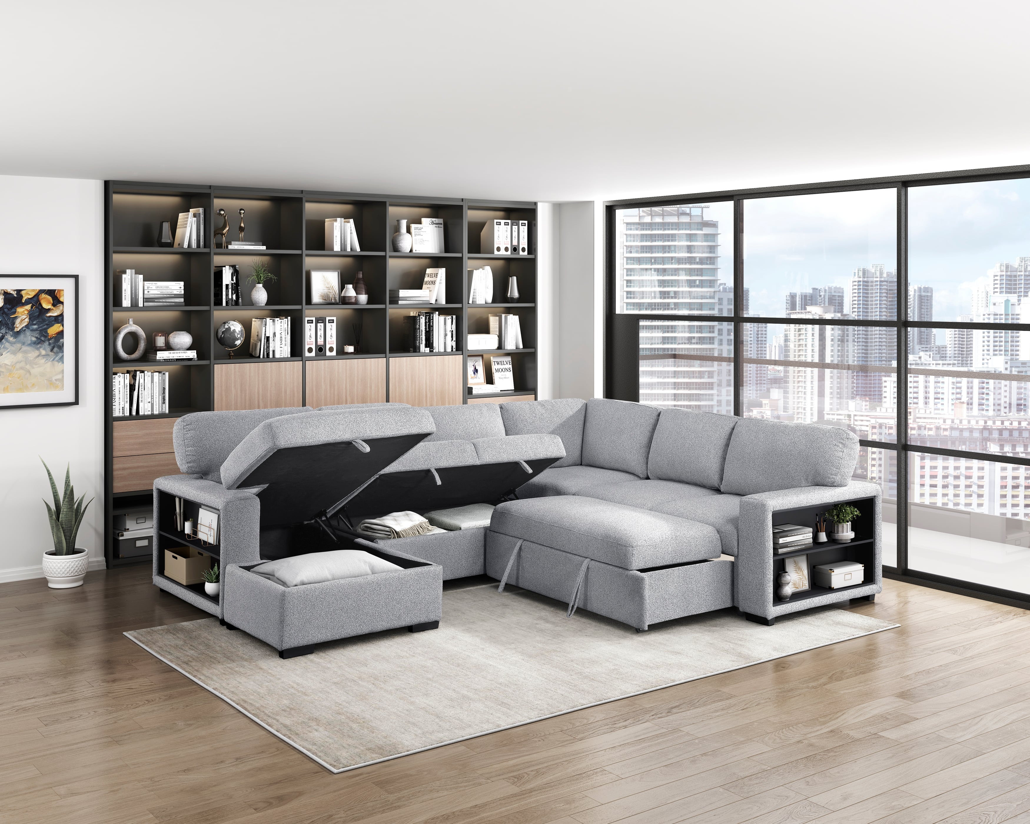 Homelegance Pompano  4-Piece Sectional Sofa