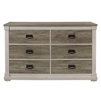 Transitional Two-Tone Dresser