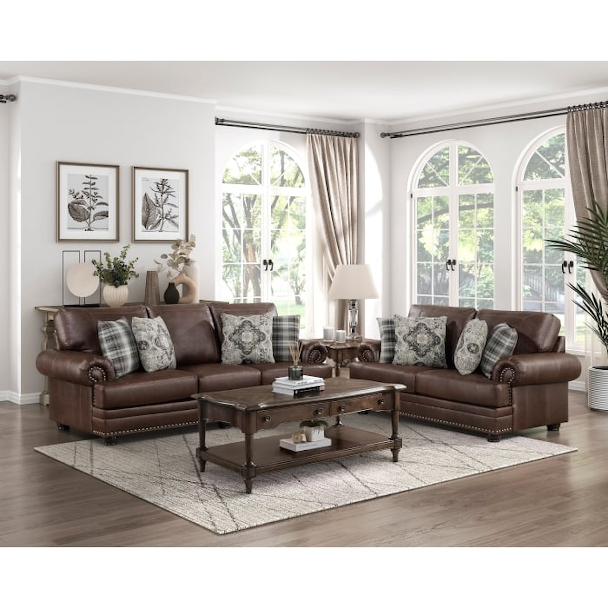 Homelegance Franklin 2-Piece Living Room Set