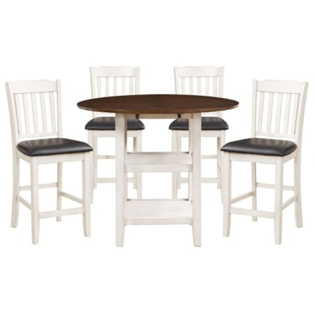 5-Piece Counter Height Dining Set