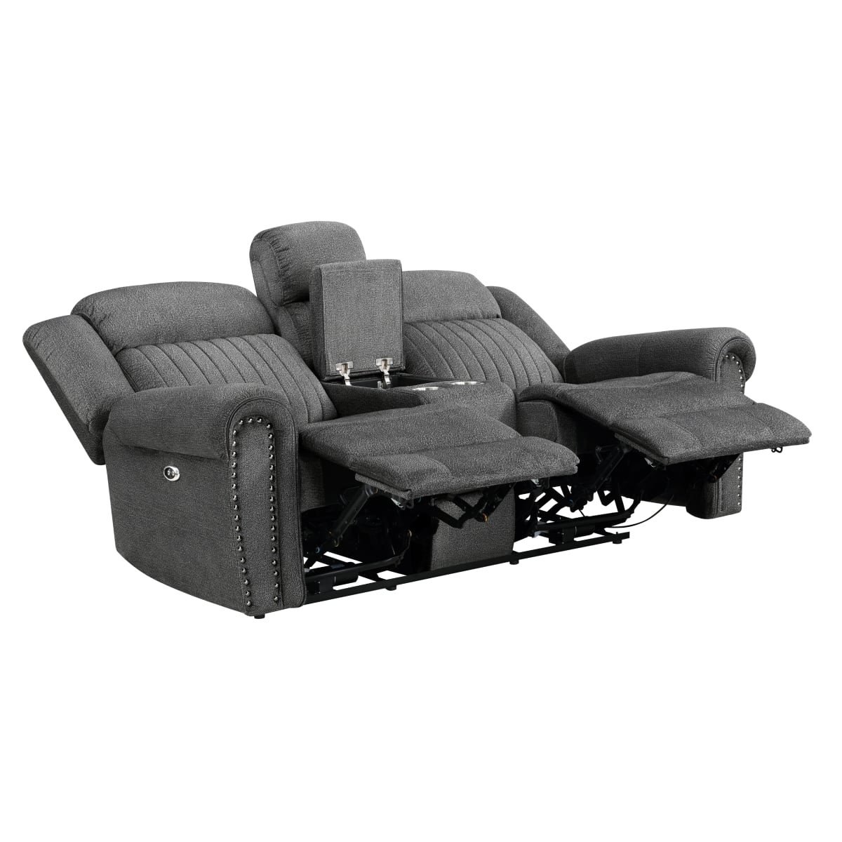 Power Double Reclining Love Seat