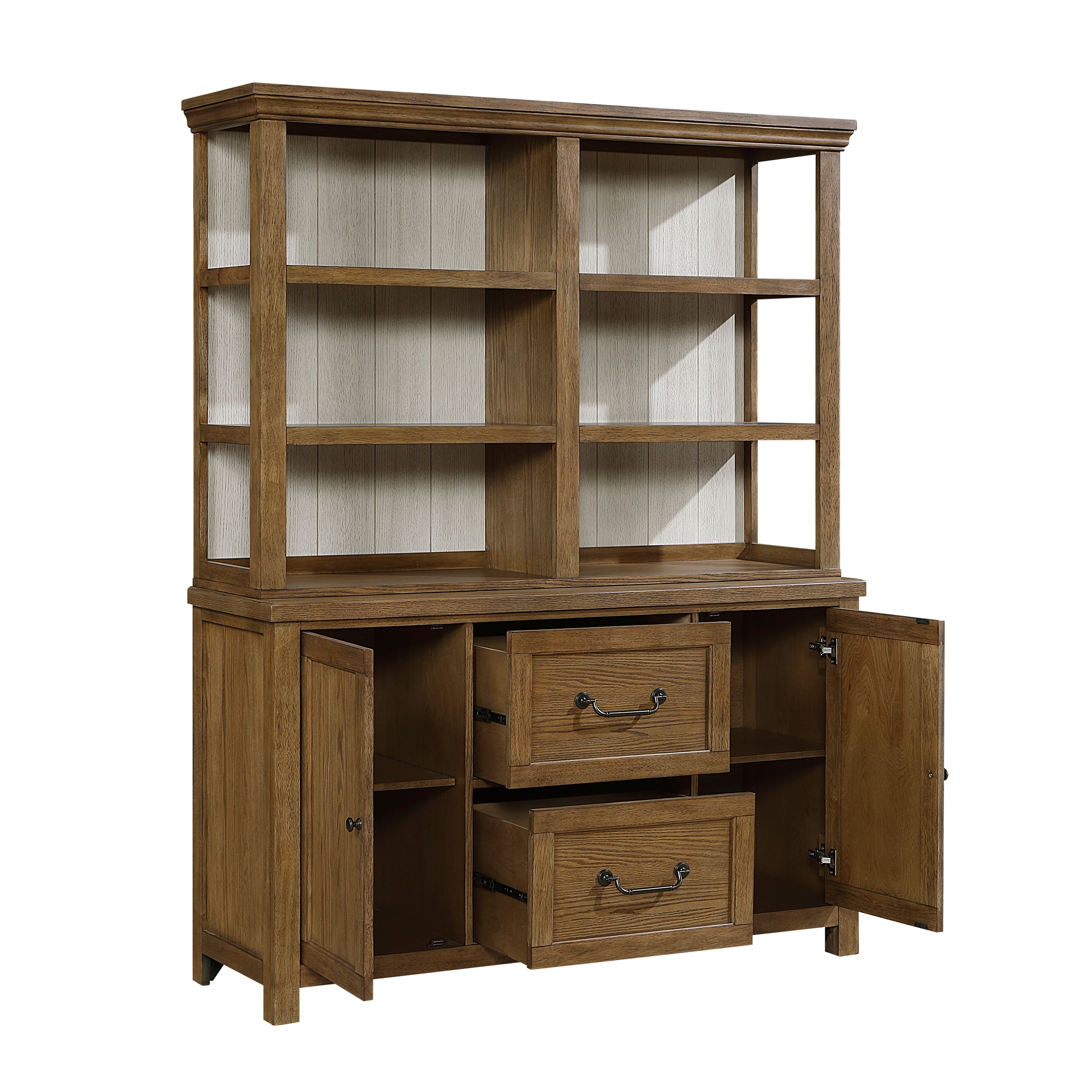 Homelegance Wyatt Two-Door Buffet & Hutch w/Adjustable Shelves
