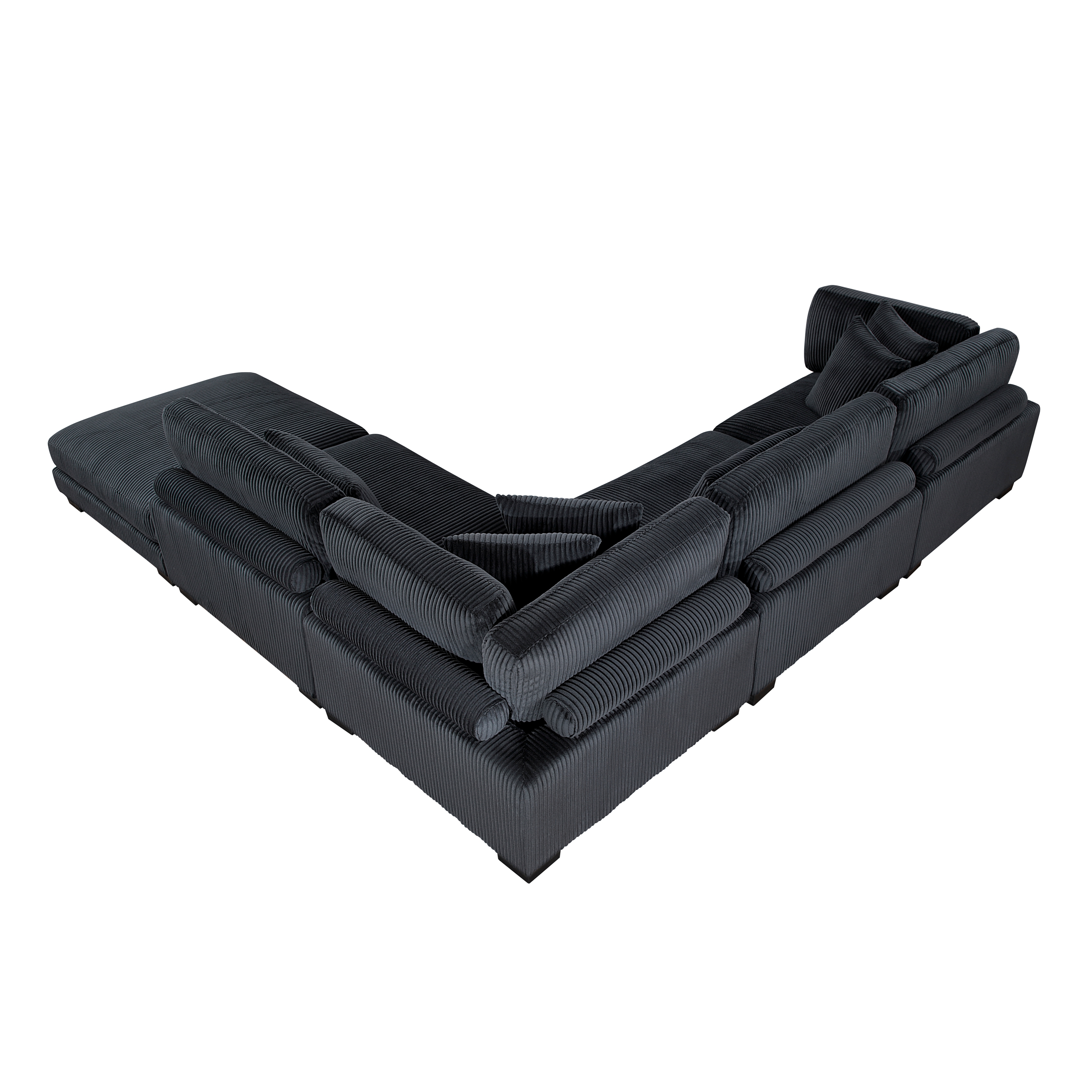 Homelegance Traverse 5-Piece Sectional Sofa with Ottoman