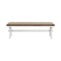Casual Upholstered Dining Bench
