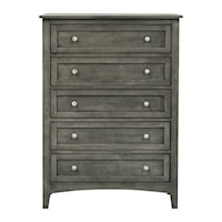 Transitional Chest of Drawers with 5-Drawers
