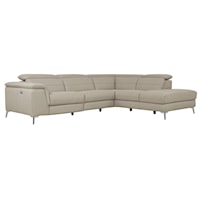 Contemporary 2-Piece Sectional Sofa with Right Chaise