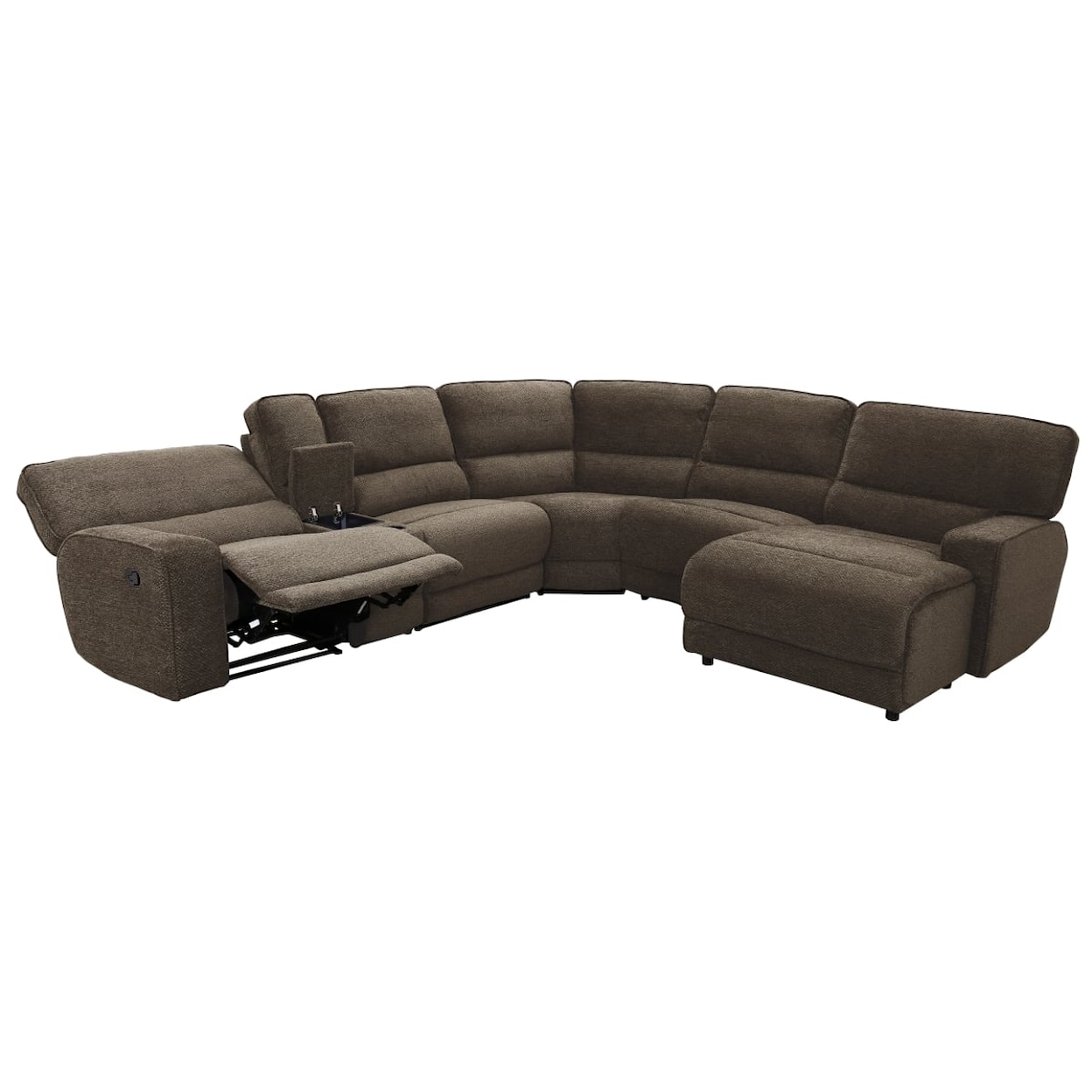 Homelegance Shreveport 6-Piece Modular Reclining Sectional Sofa