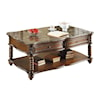 Homelegance Furniture Lockwood 2-Drawer Cocktail Table