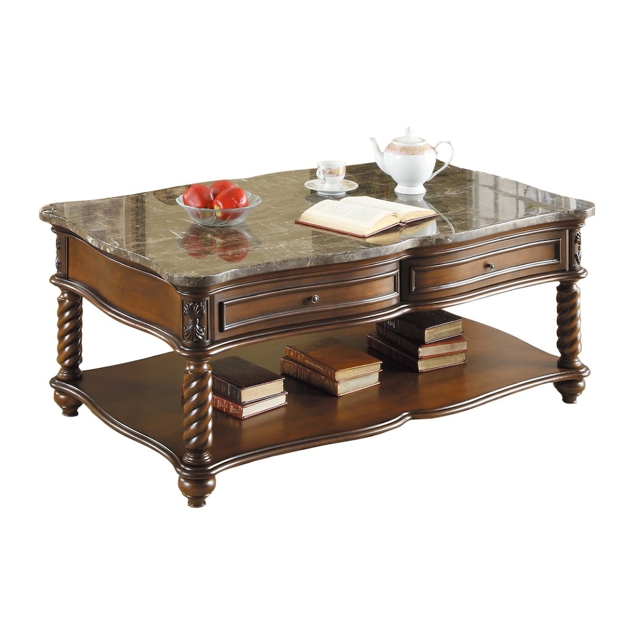 Homelegance Lockwood 2-Drawer Cocktail Table