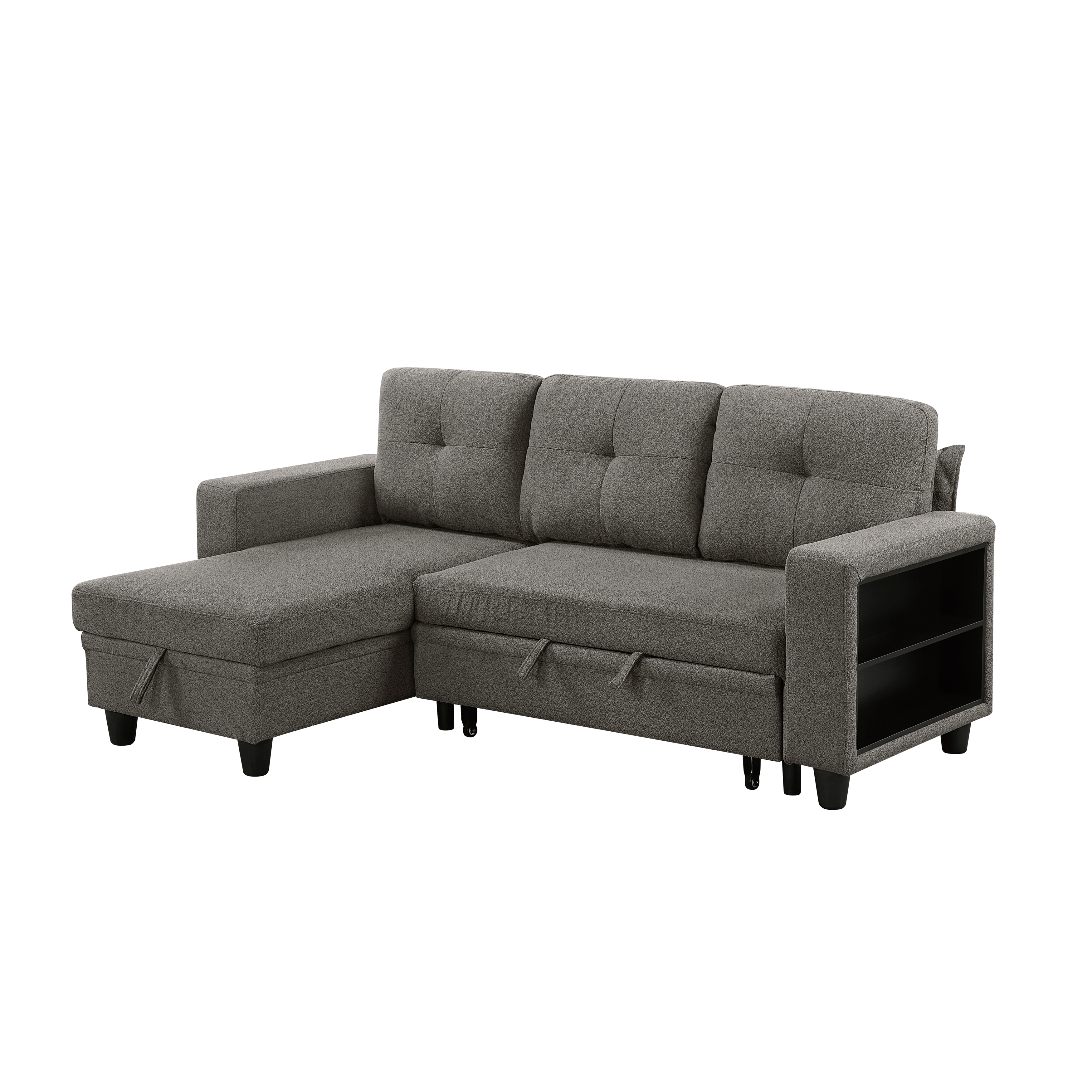 Homelegance Ansley 3-Piece Sectional Sofa with Pull-Out Bed