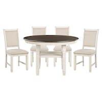 Transitional Five-Piece Dining Set