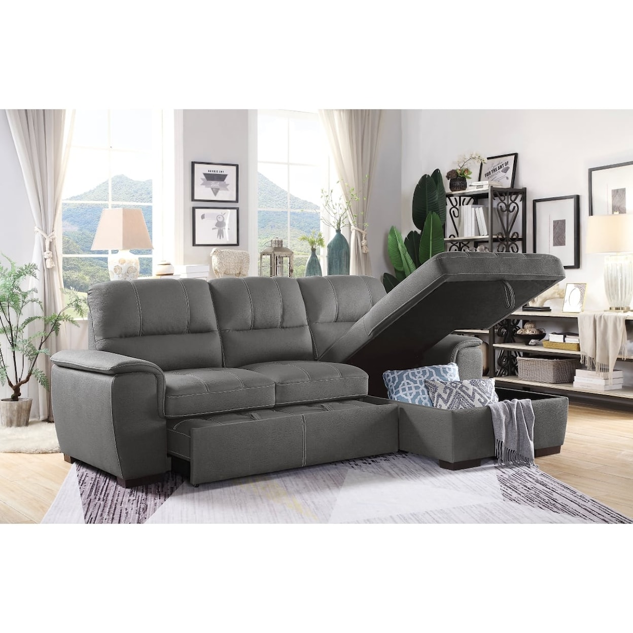 Homelegance Andes 2-Piece Sectional Sofa