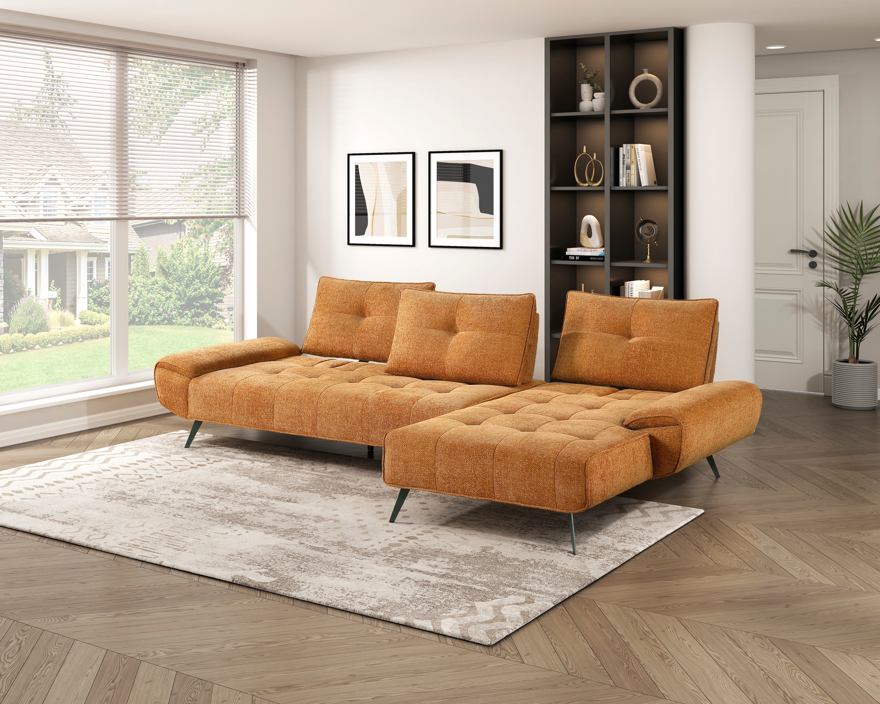 Homelegance Silva 2-Piece Sectional Sofa