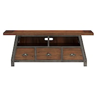 Industrial TV Stand with Drawers