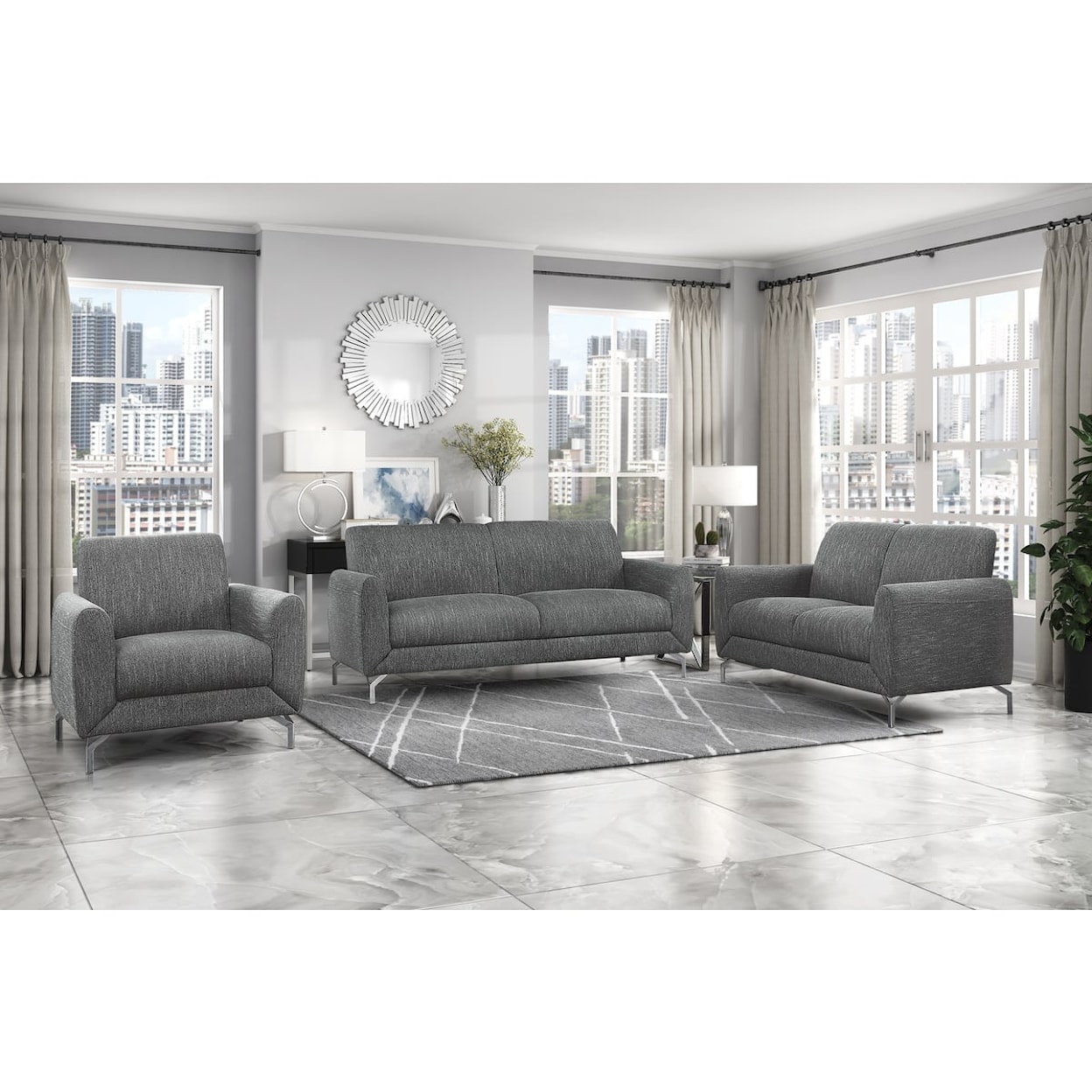 Homelegance Furniture Venture Stationary Sofa